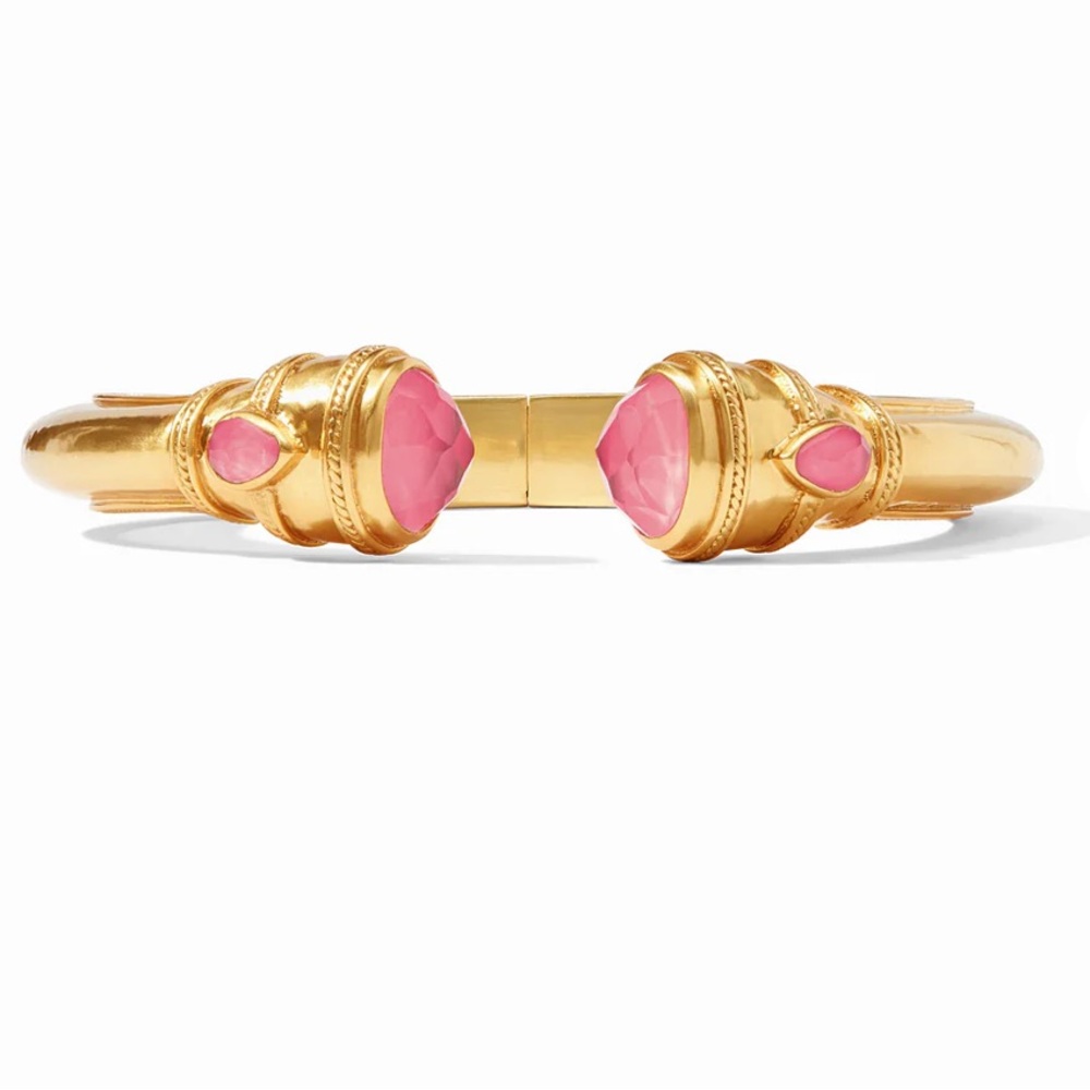 NWT Julie Vos Cannes Demi Cuff in Peony Pink